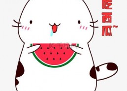 孙悟空吃瓜表情包图片可爱,萌态可掬，瓜界新宠